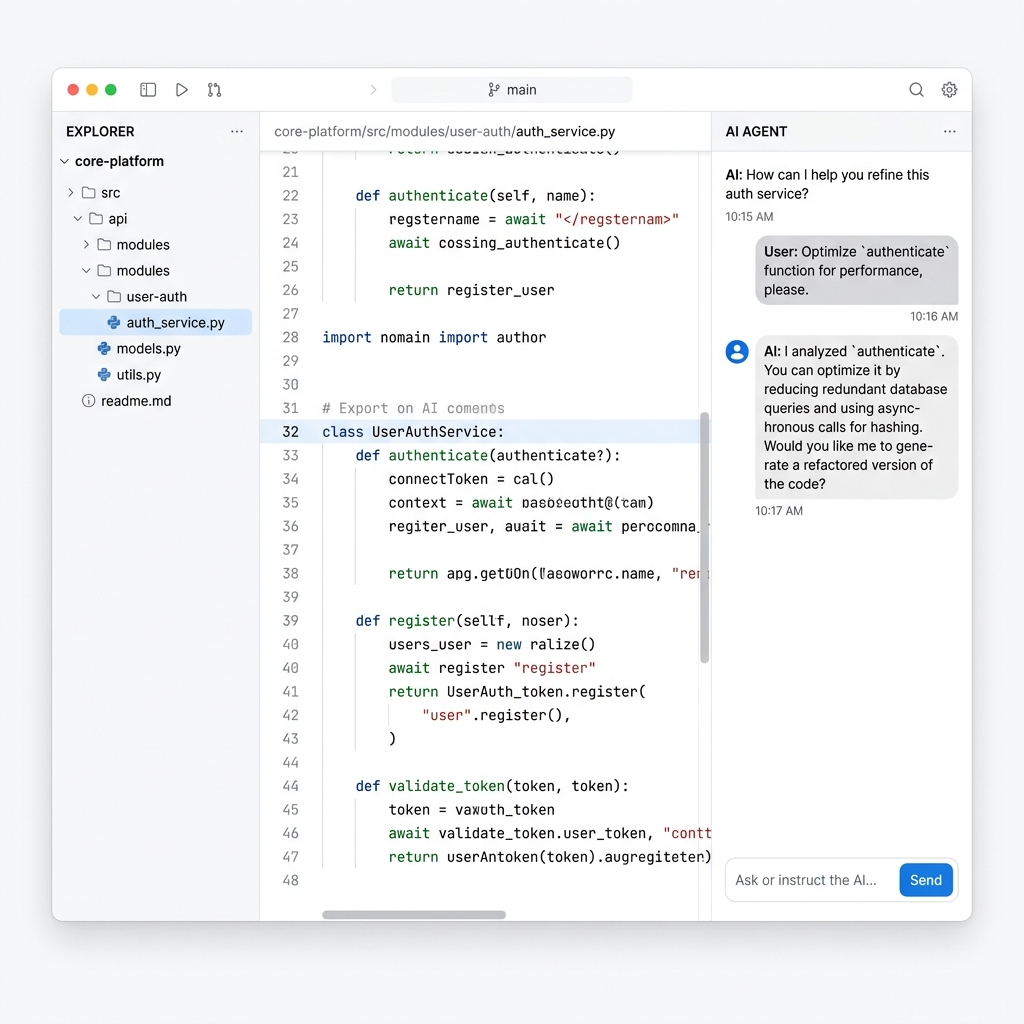 Uracil Code IDE UI